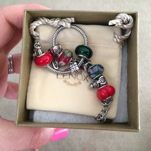 Beautiful Lenox Christmas Charm Bracelet